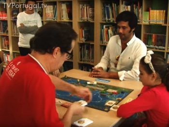 Lubiblioteca da Areia, Dinamização jogos de Tabuleiro, Pedro Morais Soares, Presidente da Junta de Freguesia Cascais Estoril, Cascais Televisão