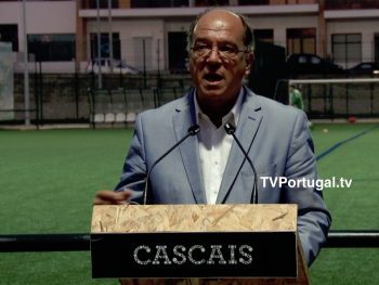 Inauguração dos Relvados Sintéticos e Iluminação no Campo de Jogos do Tires, Carlos Carreiras, Televisão, Cascais, Portugal