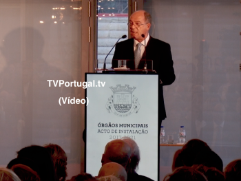 Cerimónia de instalação, Assembleia Municipal e C. M. de Cascais, Carlos Carreiras, Televisão, Cascais, Portugal, Reportagem, Tomada de Posse