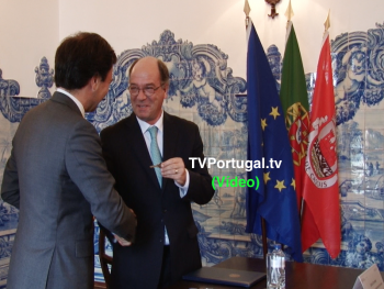 Cerimónia de Assinatura do Protocolo, Cedência do Forte de Santo António da Barra, Carlos Carreiras, Marcos Perestrello, Cascais, Televisão, Portugal