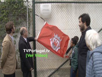 Inauguração do Campo de Jogos da EB 2/3 Alapraia, Pedro Morais Soares, Carlos Carreiras, Portugal, Cascais, Televisão, Reportagem