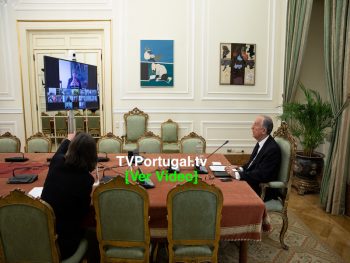 Início da Reunião do Conselho de Estado, Videoconferência, Marcelo Rebelo de Sousa, Presidente da República, Portugal, Televisão, Cascais