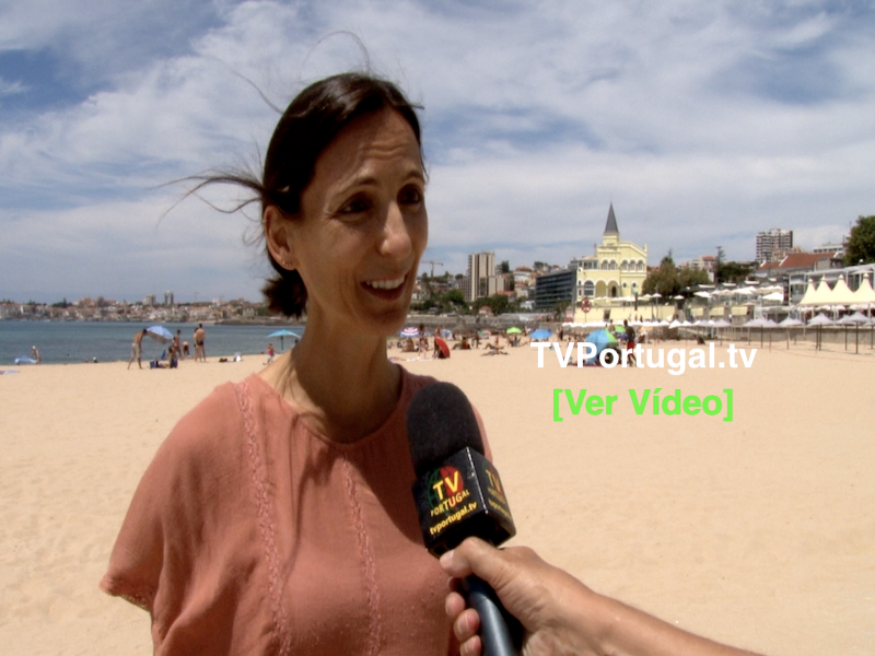 Abertura da Época Balnear 2020, Praia do Tamariz, Joana Pinto Balsemão, Carlos Carreiras, Portugal, Cascais, Televisão, Reportagem